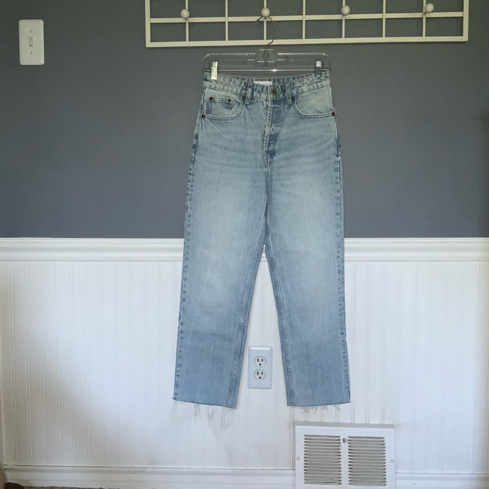 High Rise Straight Leg Jean - Picture 1 of 3